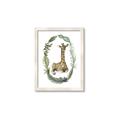 Picture of Palm Wreath Giraffe _GroupedProduct_Rectangle_Portrait_Mini_ _GroupedProduct_Rectangle_Portrait_Framed_Matted_