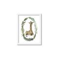 Picture of Palm Wreath Giraffe _GroupedProduct_Rectangle_Portrait_Mini_ _GroupedProduct_Rectangle_Portrait_Framed_Matted_