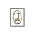 Picture of Palm Wreath Giraffe _GroupedProduct_Rectangle_Portrait_Mini_ _GroupedProduct_Rectangle_Portrait_Framed_Matted_