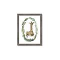 Picture of Palm Wreath Giraffe _GroupedProduct_Rectangle_Portrait_Mini_ _GroupedProduct_Rectangle_Portrait_Framed_Matted_