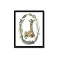 Picture of Palm Wreath Giraffe _GroupedProduct_Rectangle_Portrait_Mini_ _GroupedProduct_Rectangle_Portrait_Framed_Matted_