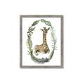 Picture of Palm Wreath Giraffe _GroupedProduct_Rectangle_Portrait_Mini_ _GroupedProduct_Rectangle_Portrait_Framed_Matted_