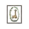 Picture of Palm Wreath Giraffe _GroupedProduct_Rectangle_Portrait_Mini_ _GroupedProduct_Rectangle_Portrait_Framed_Matted_