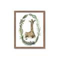 Picture of Palm Wreath Giraffe _GroupedProduct_Rectangle_Portrait_Mini_ _GroupedProduct_Rectangle_Portrait_Framed_Matted_