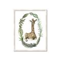 Picture of Palm Wreath Giraffe _GroupedProduct_Rectangle_Portrait_Mini_ _GroupedProduct_Rectangle_Portrait_Framed_Matted_
