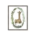 Picture of Palm Wreath Giraffe _GroupedProduct_Rectangle_Portrait_Mini_ _GroupedProduct_Rectangle_Portrait_Framed_Matted_