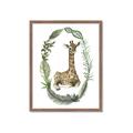 Picture of Palm Wreath Giraffe _GroupedProduct_Rectangle_Portrait_Mini_ _GroupedProduct_Rectangle_Portrait_Framed_Matted_