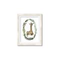 Picture of Palm Wreath Giraffe _GroupedProduct_Rectangle_Portrait_Mini_ _GroupedProduct_Rectangle_Portrait_Framed_Matted_