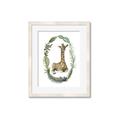 Picture of Palm Wreath Giraffe _GroupedProduct_Rectangle_Portrait_Mini_ _GroupedProduct_Rectangle_Portrait_Framed_Matted_