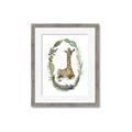 Picture of Palm Wreath Giraffe _GroupedProduct_Rectangle_Portrait_Mini_ _GroupedProduct_Rectangle_Portrait_Framed_Matted_