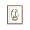 Picture of Palm Wreath Giraffe _GroupedProduct_Rectangle_Portrait_Mini_ _GroupedProduct_Rectangle_Portrait_Framed_Matted_