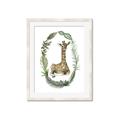Picture of Palm Wreath Giraffe _GroupedProduct_Rectangle_Portrait_Mini_ _GroupedProduct_Rectangle_Portrait_Framed_Matted_