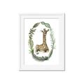 Picture of Palm Wreath Giraffe _GroupedProduct_Rectangle_Portrait_Mini_ _GroupedProduct_Rectangle_Portrait_Framed_Matted_