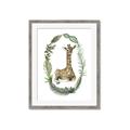 Picture of Palm Wreath Giraffe _GroupedProduct_Rectangle_Portrait_Mini_ _GroupedProduct_Rectangle_Portrait_Framed_Matted_