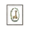 Picture of Palm Wreath Giraffe _GroupedProduct_Rectangle_Portrait_Mini_ _GroupedProduct_Rectangle_Portrait_Framed_Matted_