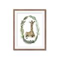 Picture of Palm Wreath Giraffe _GroupedProduct_Rectangle_Portrait_Mini_ _GroupedProduct_Rectangle_Portrait_Framed_Matted_