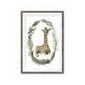 Picture of Palm Wreath Giraffe _GroupedProduct_Rectangle_Portrait_Mini_ _GroupedProduct_Rectangle_Portrait_Framed_Matted_