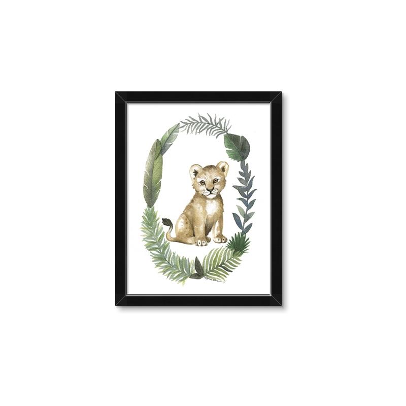 Picture of Palm Wreath Cub _GroupedProduct_Rectangle_Portrait_Mini_ _GroupedProduct_Rectangle_Portrait_Framed_Matted_