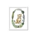 Picture of Palm Wreath Cub _GroupedProduct_Rectangle_Portrait_Mini_ _GroupedProduct_Rectangle_Portrait_Framed_Matted_