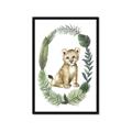 Picture of Palm Wreath Cub _GroupedProduct_Rectangle_Portrait_Mini_ _GroupedProduct_Rectangle_Portrait_Framed_Matted_