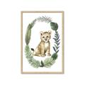 Picture of Palm Wreath Cub _GroupedProduct_Rectangle_Portrait_Mini_ _GroupedProduct_Rectangle_Portrait_Framed_Matted_