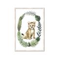 Picture of Palm Wreath Cub _GroupedProduct_Rectangle_Portrait_Mini_ _GroupedProduct_Rectangle_Portrait_Framed_Matted_