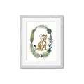 Picture of Palm Wreath Cub _GroupedProduct_Rectangle_Portrait_Mini_ _GroupedProduct_Rectangle_Portrait_Framed_Matted_