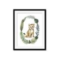 Picture of Palm Wreath Cub _GroupedProduct_Rectangle_Portrait_Mini_ _GroupedProduct_Rectangle_Portrait_Framed_Matted_