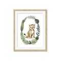 Picture of Palm Wreath Cub _GroupedProduct_Rectangle_Portrait_Mini_ _GroupedProduct_Rectangle_Portrait_Framed_Matted_