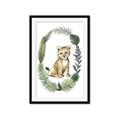 Picture of Palm Wreath Cub _GroupedProduct_Rectangle_Portrait_Mini_ _GroupedProduct_Rectangle_Portrait_Framed_Matted_