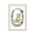 Picture of Palm Wreath Cub _GroupedProduct_Rectangle_Portrait_Mini_ _GroupedProduct_Rectangle_Portrait_Framed_Matted_