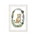 Picture of Palm Wreath Cub _GroupedProduct_Rectangle_Portrait_Mini_ _GroupedProduct_Rectangle_Portrait_Framed_Matted_