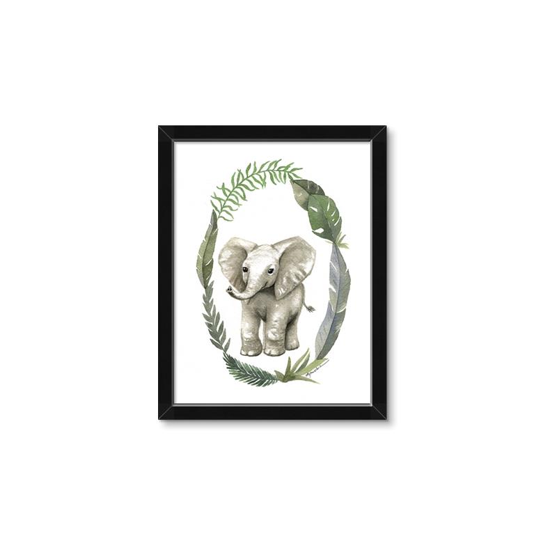 Picture of Elephant Palm Wreath _GroupedProduct_Rectangle_Portrait_Mini_ _GroupedProduct_Rectangle_Portrait_Framed_Matted_
