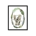 Picture of Elephant Palm Wreath _GroupedProduct_Rectangle_Portrait_Mini_ _GroupedProduct_Rectangle_Portrait_Framed_Matted_