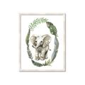 Picture of Elephant Palm Wreath _GroupedProduct_Rectangle_Portrait_Mini_ _GroupedProduct_Rectangle_Portrait_Framed_Matted_