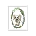 Picture of Elephant Palm Wreath _GroupedProduct_Rectangle_Portrait_Mini_ _GroupedProduct_Rectangle_Portrait_Framed_Matted_