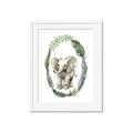 Picture of Elephant Palm Wreath _GroupedProduct_Rectangle_Portrait_Mini_ _GroupedProduct_Rectangle_Portrait_Framed_Matted_