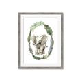 Picture of Elephant Palm Wreath _GroupedProduct_Rectangle_Portrait_Mini_ _GroupedProduct_Rectangle_Portrait_Framed_Matted_