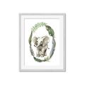 Picture of Elephant Palm Wreath _GroupedProduct_Rectangle_Portrait_Mini_ _GroupedProduct_Rectangle_Portrait_Framed_Matted_
