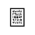 Picture of Black Letter Alphabet _GroupedProduct_Rectangle_Portrait_Mini_ _GroupedProduct_Rectangle_Portrait_Framed_Matted_