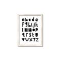 Picture of Black Letter Alphabet _GroupedProduct_Rectangle_Portrait_Mini_ _GroupedProduct_Rectangle_Portrait_Framed_Matted_