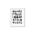 Picture of Black Letter Alphabet _GroupedProduct_Rectangle_Portrait_Mini_ _GroupedProduct_Rectangle_Portrait_Framed_Matted_