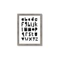 Picture of Black Letter Alphabet _GroupedProduct_Rectangle_Portrait_Mini_ _GroupedProduct_Rectangle_Portrait_Framed_Matted_