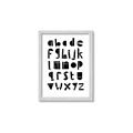 Picture of Black Letter Alphabet _GroupedProduct_Rectangle_Portrait_Mini_ _GroupedProduct_Rectangle_Portrait_Framed_Matted_