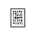 Picture of Black Letter Alphabet _GroupedProduct_Rectangle_Portrait_Mini_ _GroupedProduct_Rectangle_Portrait_Framed_Matted_