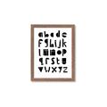 Picture of Black Letter Alphabet _GroupedProduct_Rectangle_Portrait_Mini_ _GroupedProduct_Rectangle_Portrait_Framed_Matted_