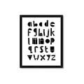 Picture of Black Letter Alphabet _GroupedProduct_Rectangle_Portrait_Mini_ _GroupedProduct_Rectangle_Portrait_Framed_Matted_