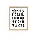 Picture of Black Letter Alphabet _GroupedProduct_Rectangle_Portrait_Mini_ _GroupedProduct_Rectangle_Portrait_Framed_Matted_