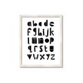 Picture of Black Letter Alphabet _GroupedProduct_Rectangle_Portrait_Mini_ _GroupedProduct_Rectangle_Portrait_Framed_Matted_