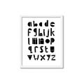 Picture of Black Letter Alphabet _GroupedProduct_Rectangle_Portrait_Mini_ _GroupedProduct_Rectangle_Portrait_Framed_Matted_